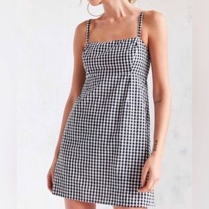 Urban Outfitters Cooperative Black & White Gingham Mini Dress Size 0
